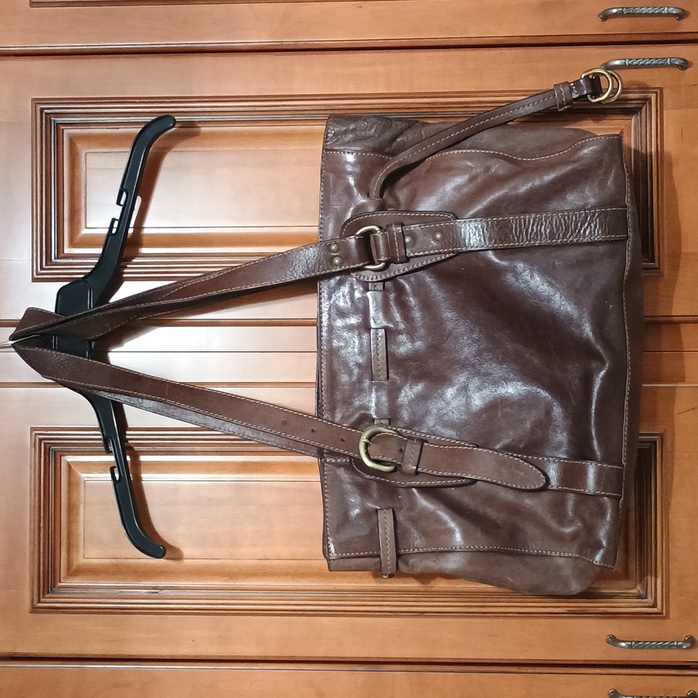 Marzia Brown Leather Handbag